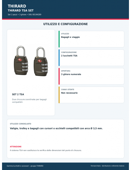 SET 2 TSA: utilizzo e configurazione – THIRARD