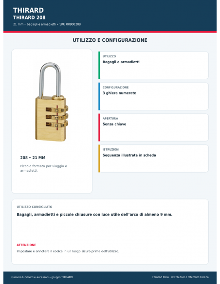 208 • 21 MM: utilizzo e configurazione – THIRARD