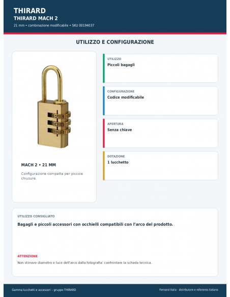 MACH 2 • 21 MM: utilizzo e configurazione – THIRARD