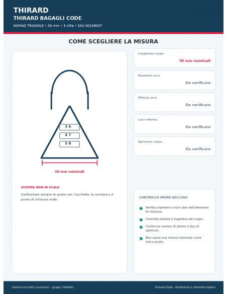 NOMAD TRIANGLE: guida alle misure – THIRARD