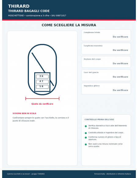 MOSCHETTONE SP: guida alle misure – THIRARD