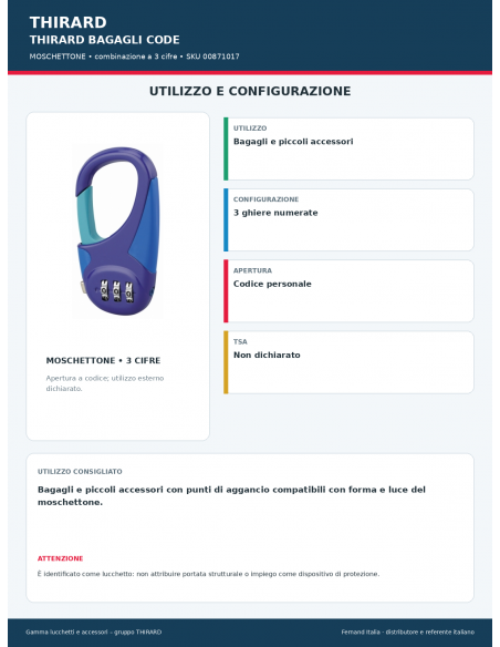 MOSCHETTONE SP: utilizzo e configurazione – THIRARD