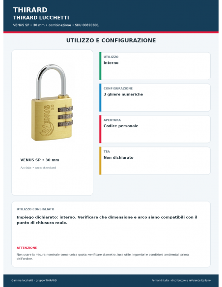 VENUS SP: utilizzo e configurazione – THIRARD