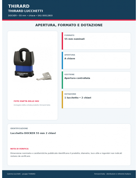 DOCKER: apertura e dotazione – THIRARD