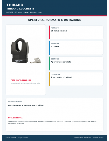 DOCKER: apertura e dotazione – THIRARD