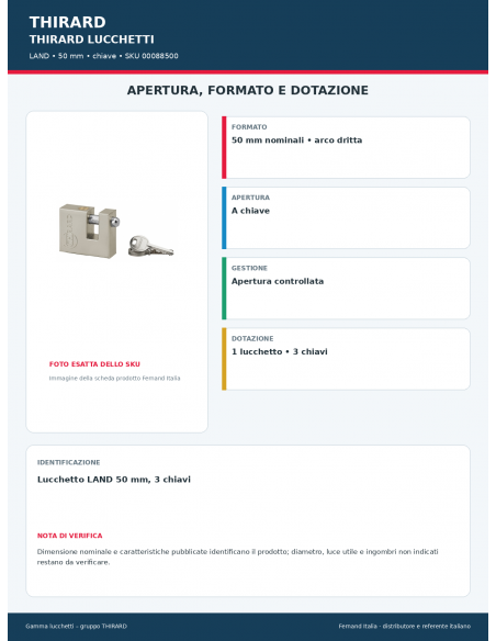 LAND: apertura e dotazione – THIRARD