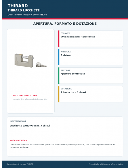 LAND: apertura e dotazione – THIRARD