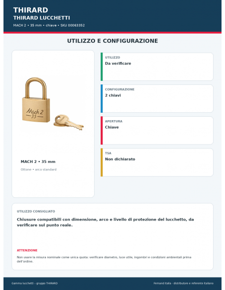MACH 2: utilizzo e configurazione – THIRARD