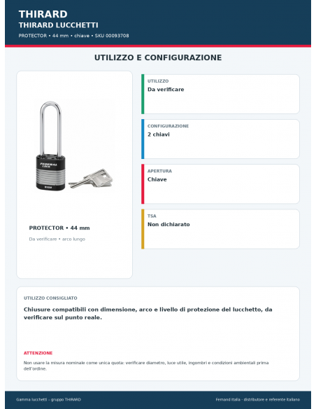 PROTECTOR: utilizzo e configurazione – THIRARD