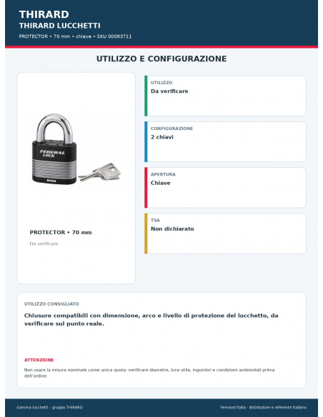 PROTECTOR: utilizzo e configurazione – THIRARD