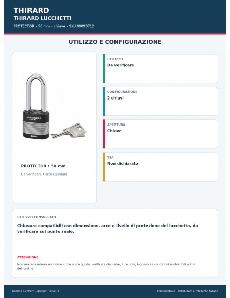 PROTECTOR: utilizzo e configurazione – THIRARD