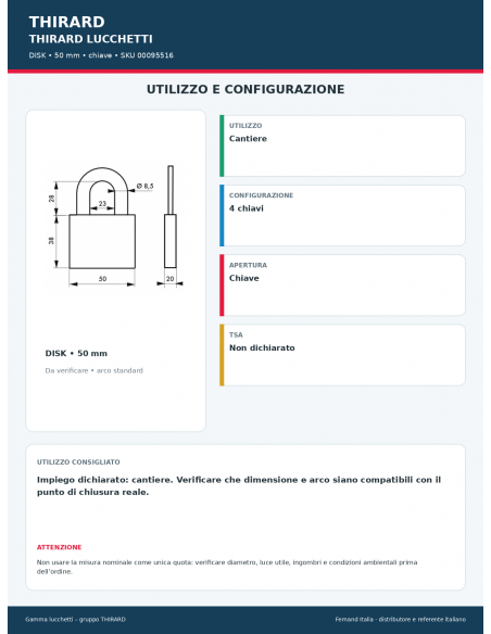 DISK: utilizzo e configurazione – THIRARD