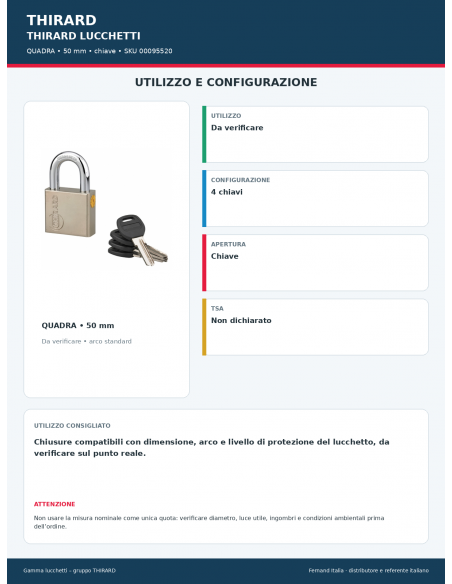QUADRA: utilizzo e configurazione – THIRARD