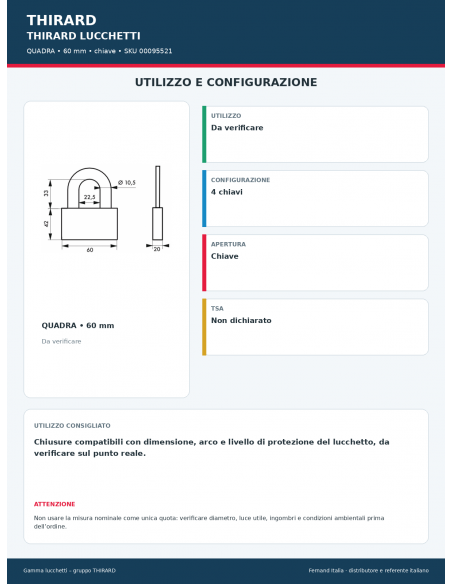 QUADRA: utilizzo e configurazione – THIRARD