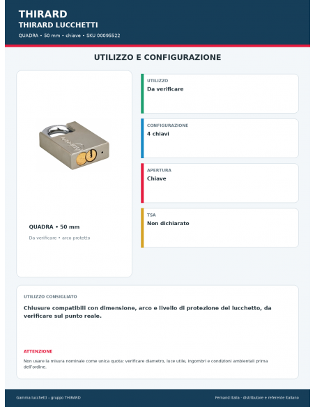 QUADRA: utilizzo e configurazione – THIRARD