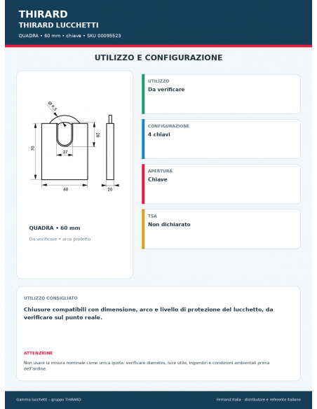 QUADRA: utilizzo e configurazione – THIRARD