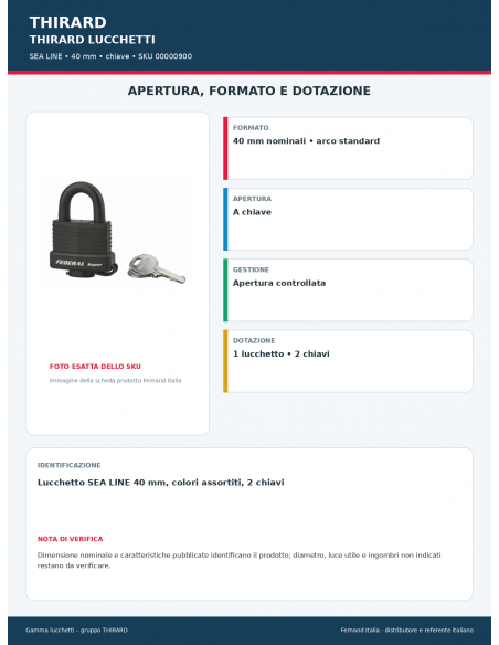 SEA LINE: apertura e dotazione – THIRARD
