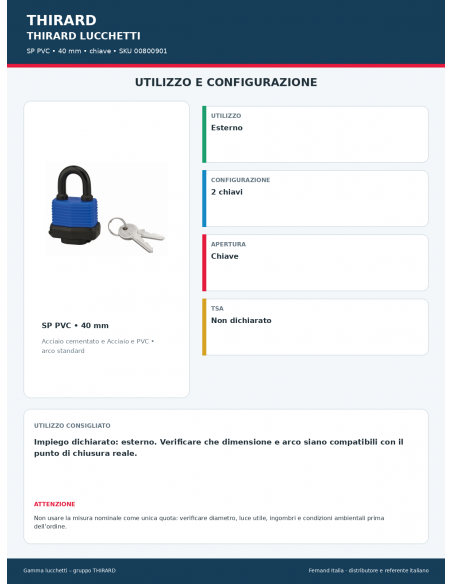 SP PVC: utilizzo e configurazione – THIRARD