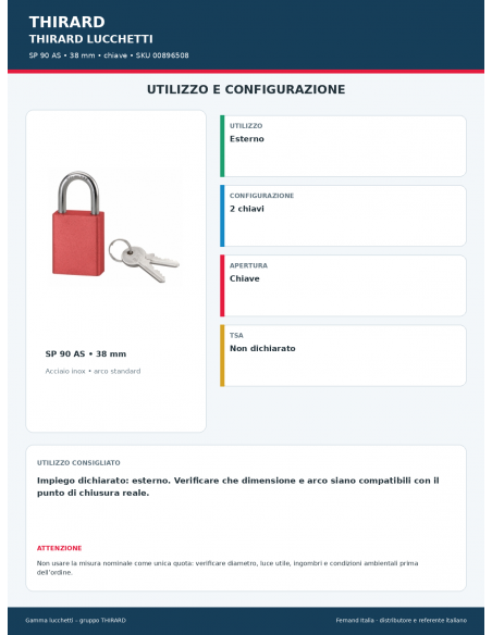SP 90 AS: utilizzo e configurazione – THIRARD