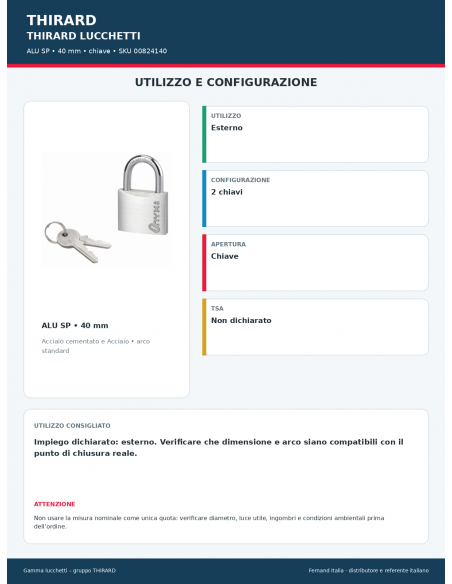 ALU SP: utilizzo e configurazione – THIRARD
