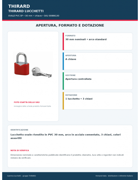 OVALE PVC SP: apertura e dotazione – THIRARD