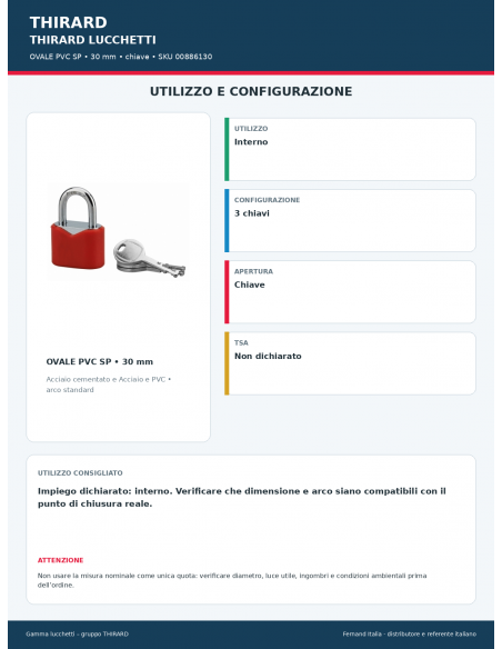 OVALE PVC SP: utilizzo e configurazione – THIRARD
