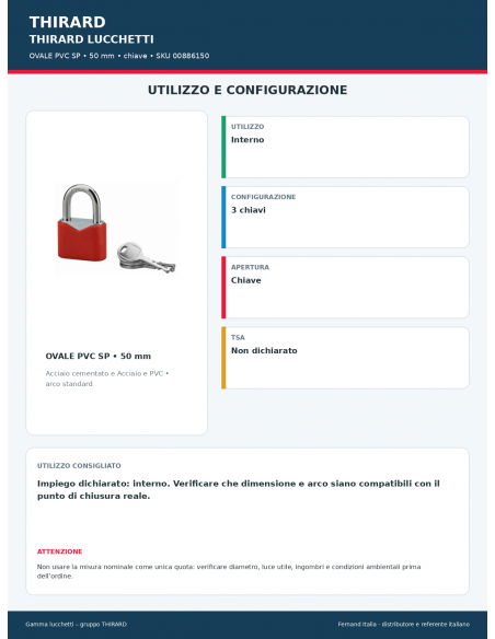 OVALE PVC SP: utilizzo e configurazione – THIRARD