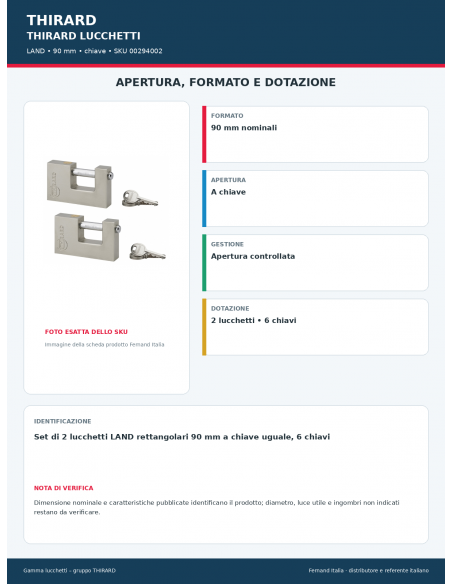LAND: apertura e dotazione – THIRARD
