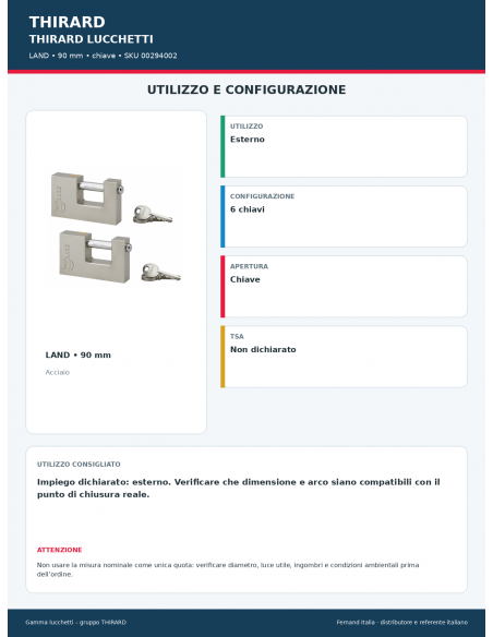 LAND: utilizzo e configurazione – THIRARD