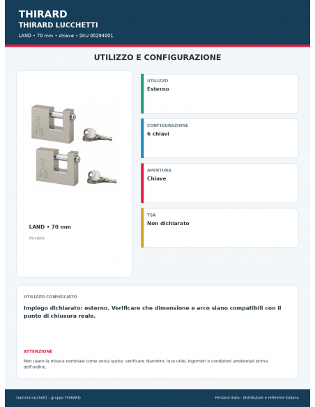 LAND: utilizzo e configurazione – THIRARD