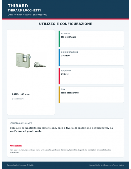 LAND: utilizzo e configurazione – THIRARD