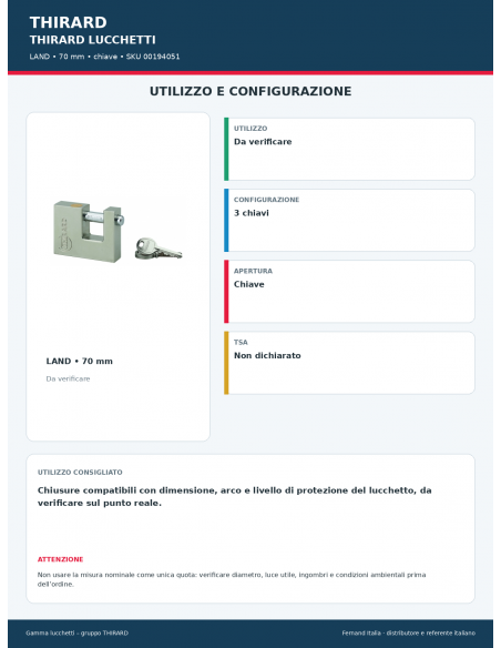 LAND: utilizzo e configurazione – THIRARD