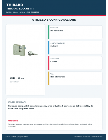 LAND: utilizzo e configurazione – THIRARD