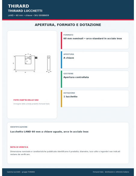 LAND: apertura e dotazione – THIRARD