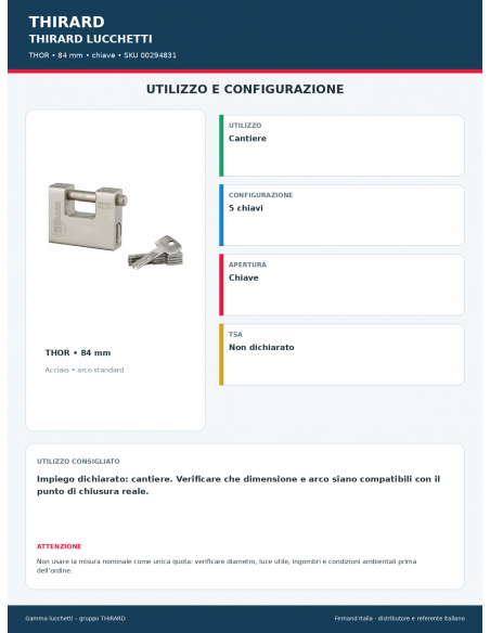 THOR: utilizzo e configurazione – THIRARD