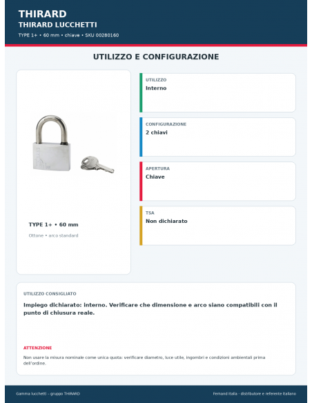 TYPE 1+: utilizzo e configurazione – THIRARD