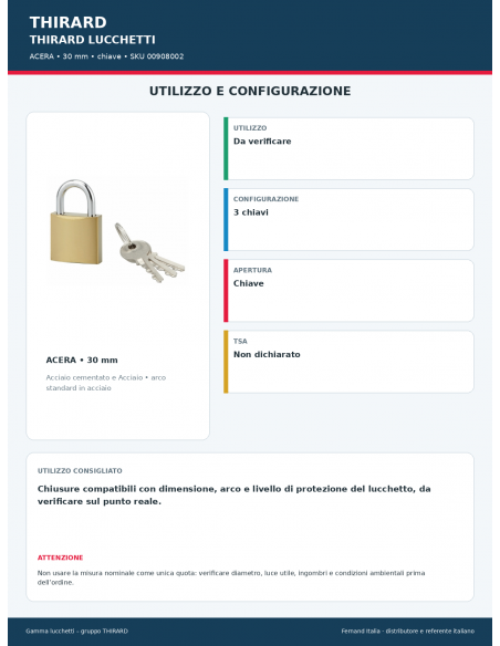 ACERA: utilizzo e configurazione – THIRARD