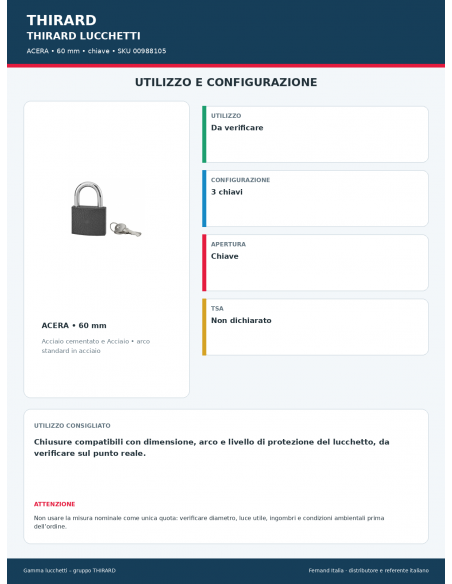 ACERA: utilizzo e configurazione – THIRARD
