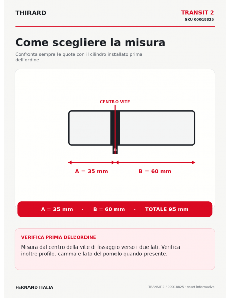 TRANSIT 2: come scegliere la misura 35 × 60 mm – THIRARD