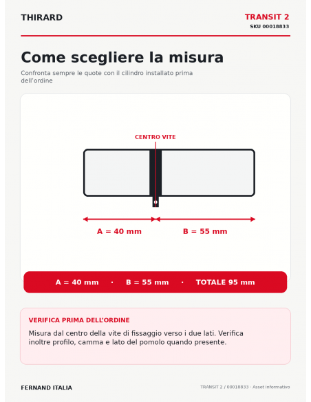 TRANSIT 2: come scegliere la misura 40 × 55 mm – THIRARD