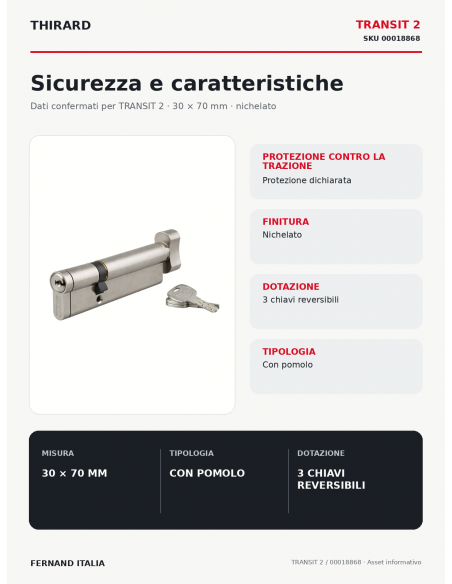 TRANSIT 2: sicurezza e caratteristiche – THIRARD