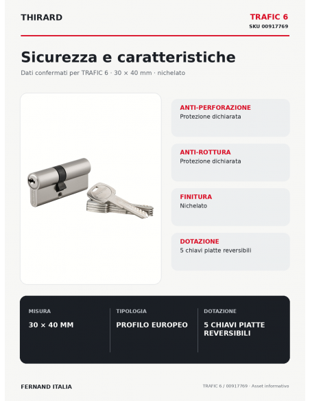 TRAFIC 6: sicurezza e caratteristiche – THIRARD