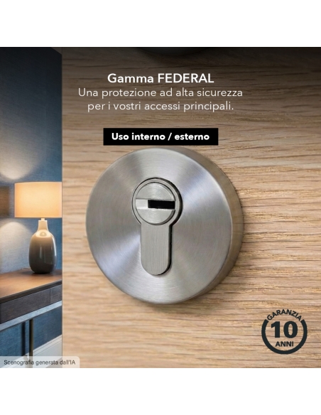 Cilindro FEDERAL 30 x 40 mm 4 chiavi – THIRARD